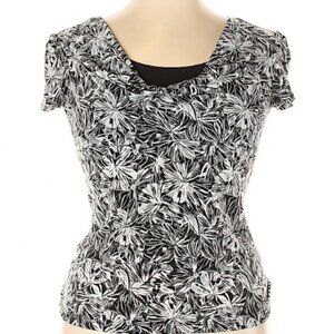 Perseption Concept Black and White Women's Top